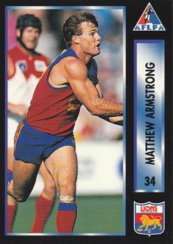 1994 Dynamic AFLPA #34 Matthew Armstrong Front